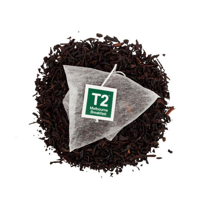 T2 Melbourne Breakfast Flavoured Black Tea Bags 25 Pack - 50g