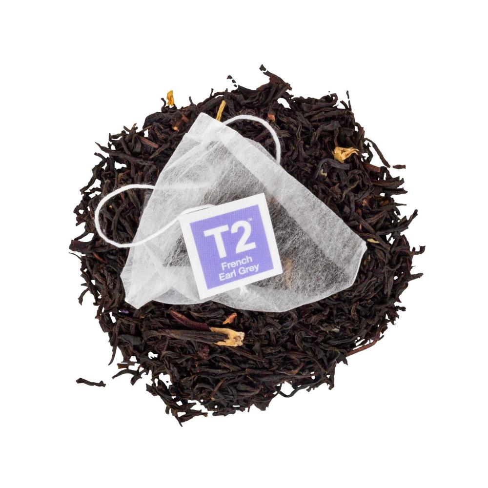 T2 French Earl Grey Flavoured Black Tea Bags 25 Pack - 50g