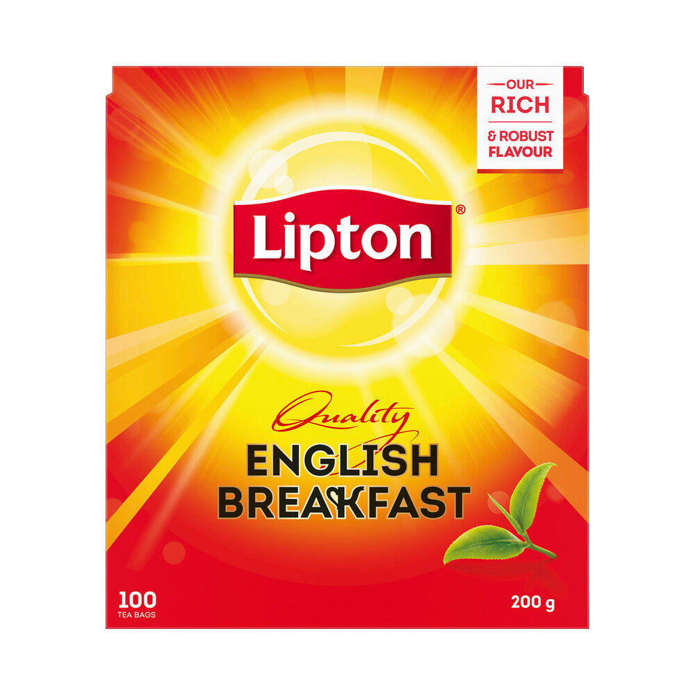 Lipton English Breakfast Black Tea Bags - 100 pack