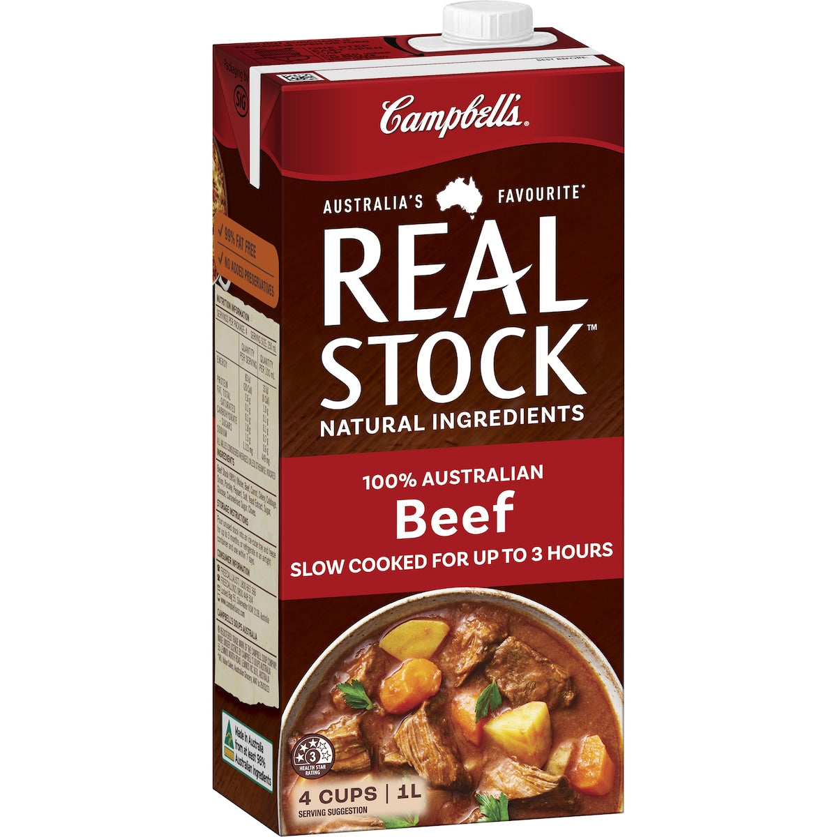 Campbells Real Stock Beef 1l