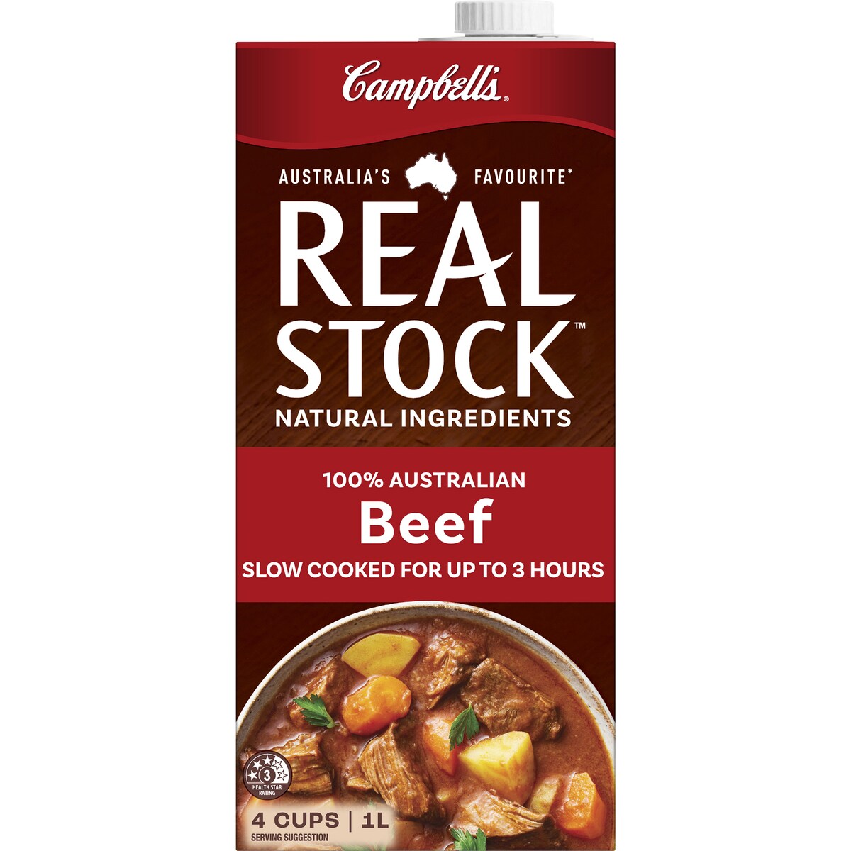 Campbells Real Stock Beef Liquid Stock 1L