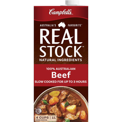 Campbells Real Stock Beef Liquid Stock 1L