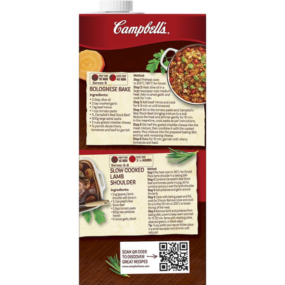 Campbells Real Stock Beef Liquid Stock 1L