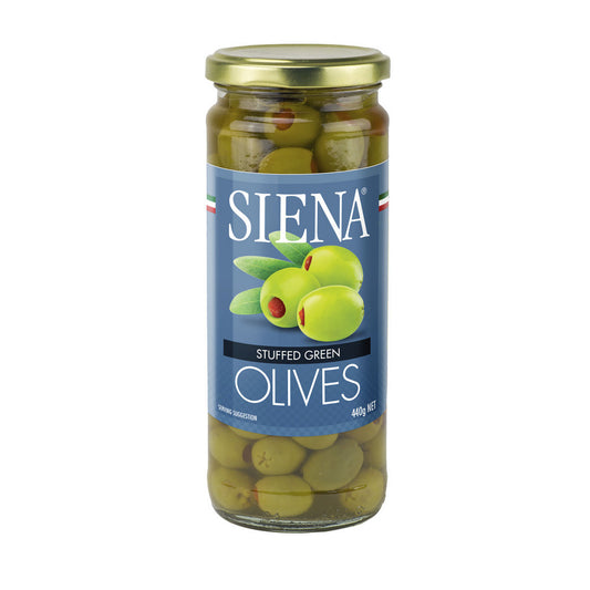 Siena Stuffed Green Olives - 440g