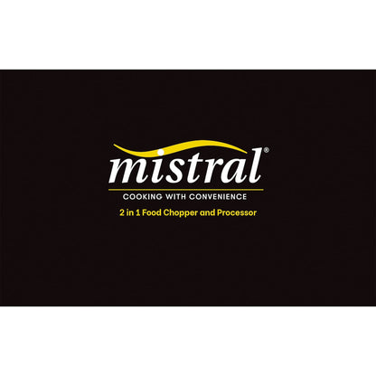 Mistral 2 In 1 Food Processor Chopper Each