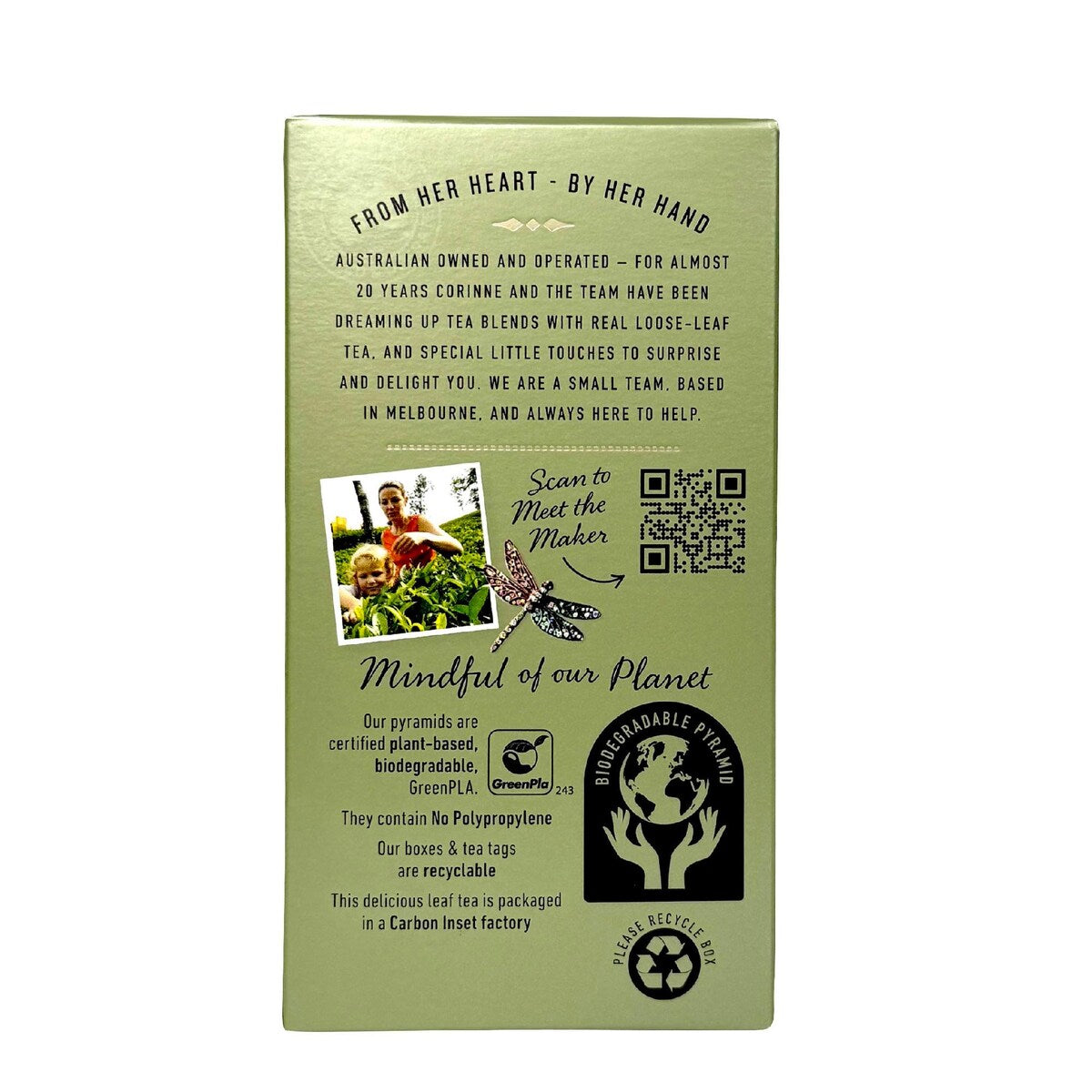 Madame Flavour Green Jasmine & Pear Tea Pods 18 pack