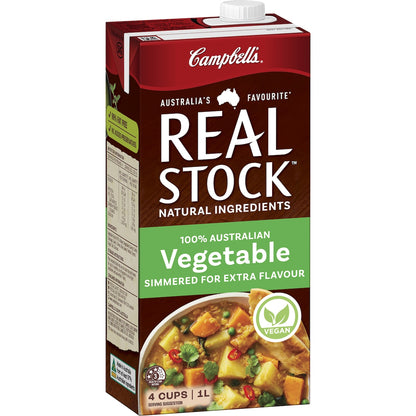 Campbells Real Stock Vegetable Liquid Stock 1L