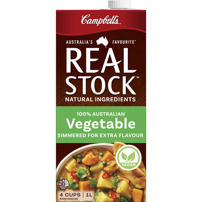 Campbells Real Stock Vegetable Liquid Stock 1L