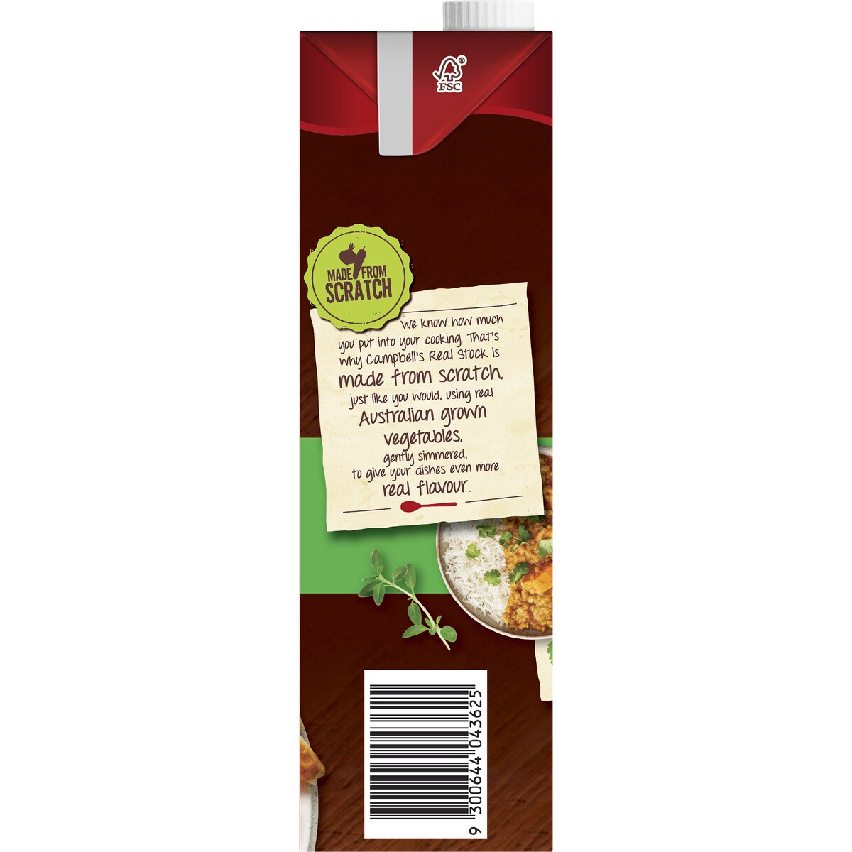 Campbells Real Stock Vegetable Liquid Stock 1L