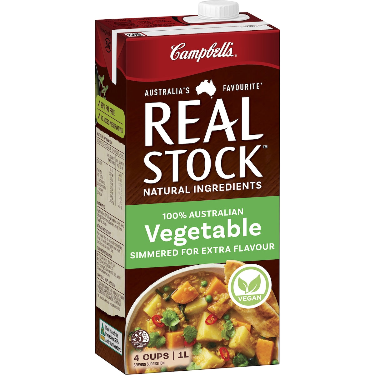 Campbells Real Stock Vegetable 1l