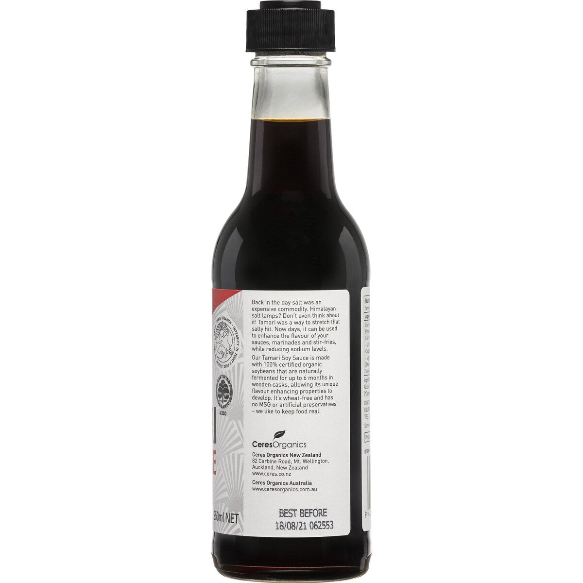 Ceres Organics Tamari Soy Sauce 250ml