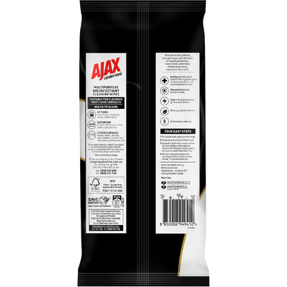 Ajax Multipurpose Cleaning Wipes Luxury Home Bergamot & Vanilla 110 Pack
