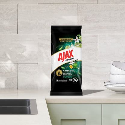 Ajax Multipurpose Cleaning Wipes Luxury Home Bergamot & Vanilla 110 Pack