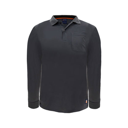 Citeco Grey Dry Fit Long Sleeve Polo - Large