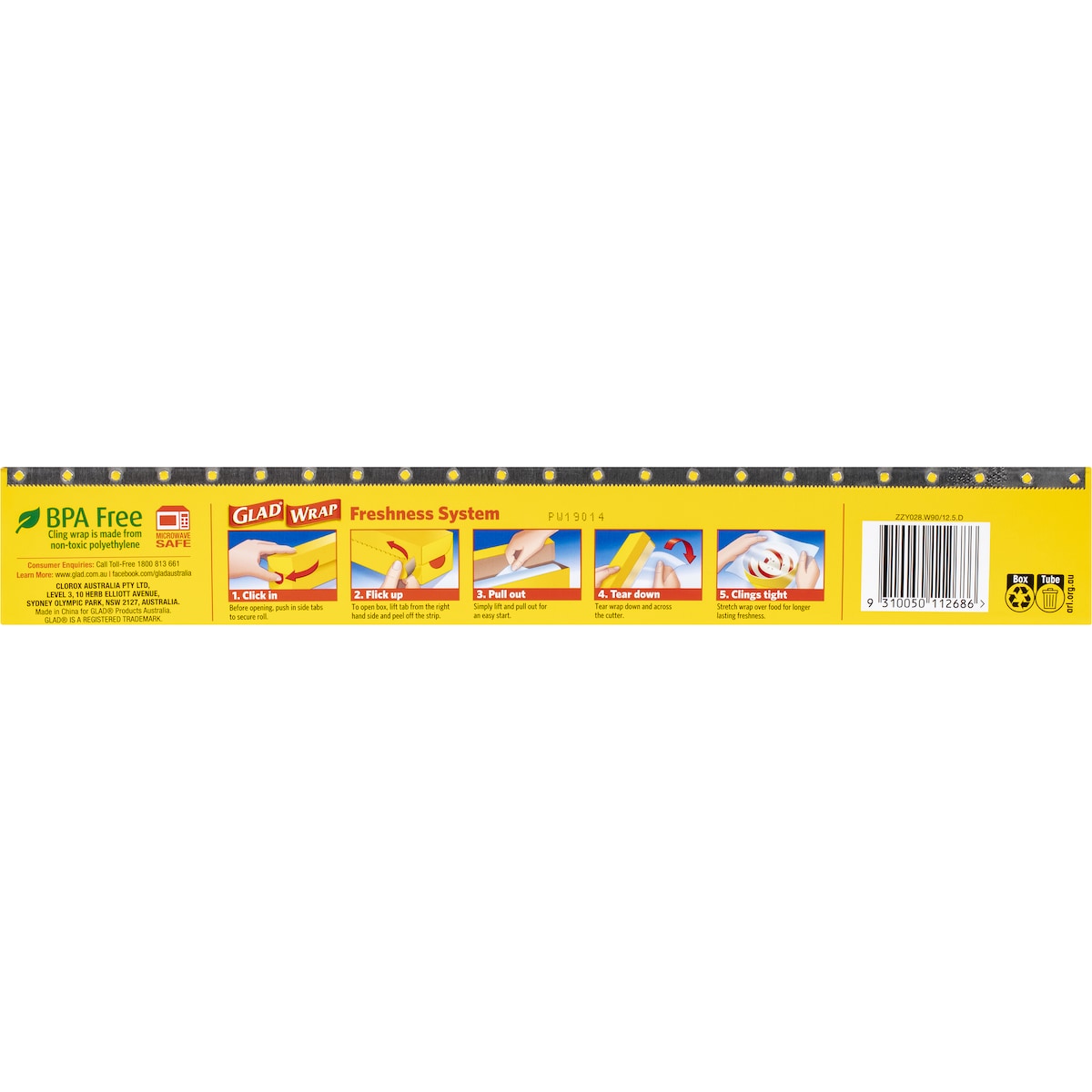 Glad Cling Wrap 90m Each