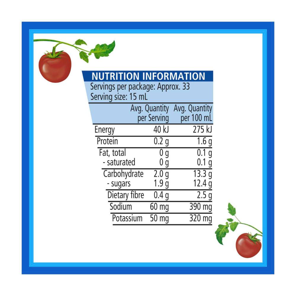 Heinz Tomato Ketchup 50% Less Sugar & Salt Squeezy - 500mL