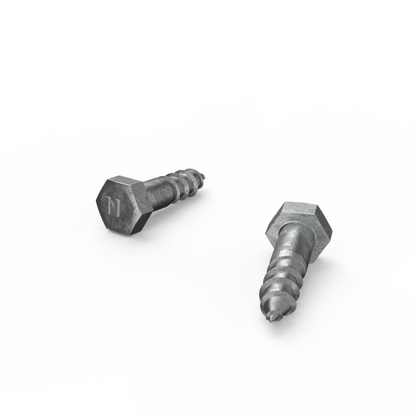 Zenith Hot Dip Galvanised Hex Head Coach Screws - M10 x 40mm - 25 Pack