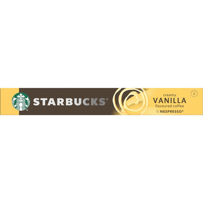 Starbucks by Nespresso Creamy Vanilla Flavoured Coffee Pods Capsules 10 Pack