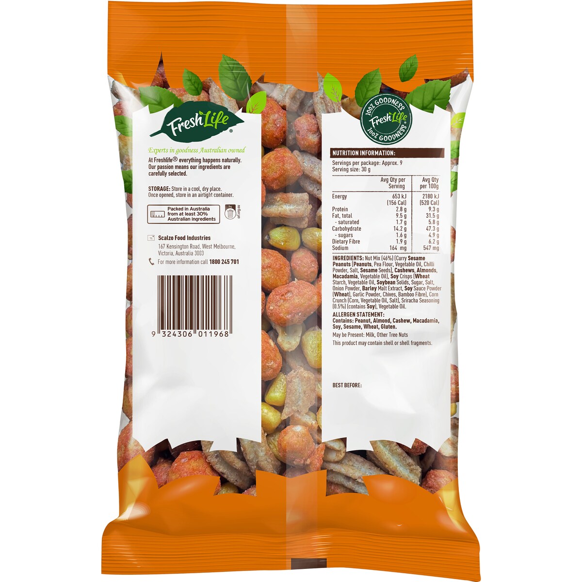Fresh Life Spicy Nut Mix 280g