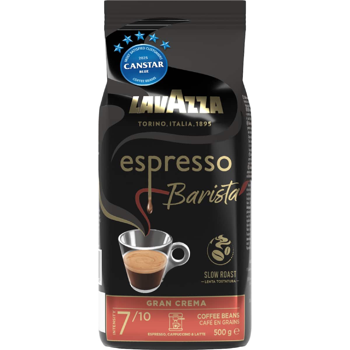 Lavazza Espresso Barista Gran Crema Coffee Beans 500g