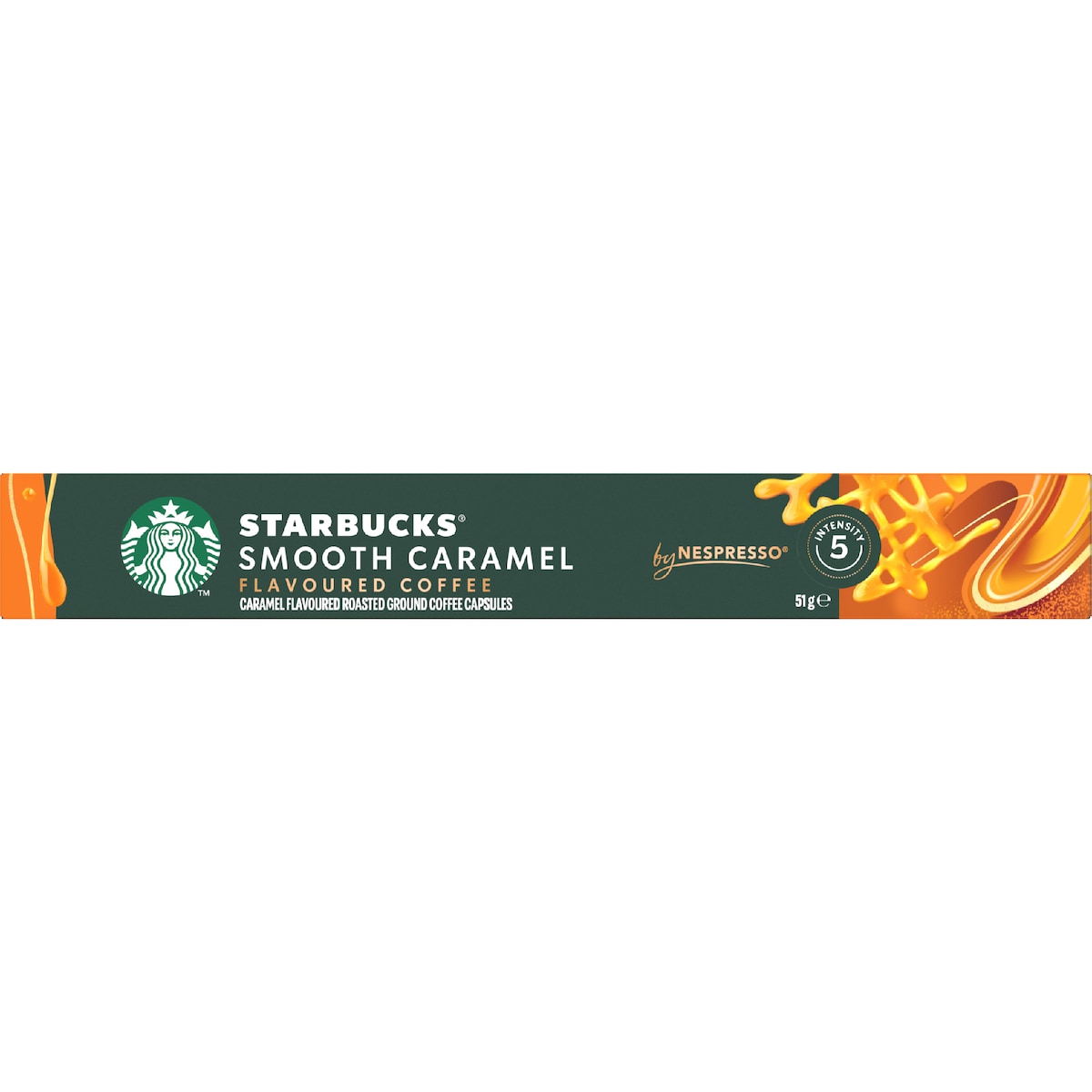 Starbucks By Nespresso Smooth Caramel Flavoured Coffee Pods 10 Pack