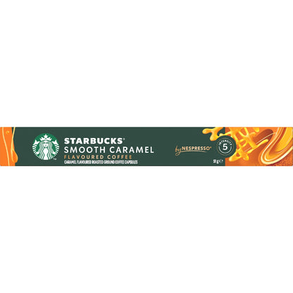 Starbucks By Nespresso Smooth Caramel Flavoured Coffee Pods 10 Pack