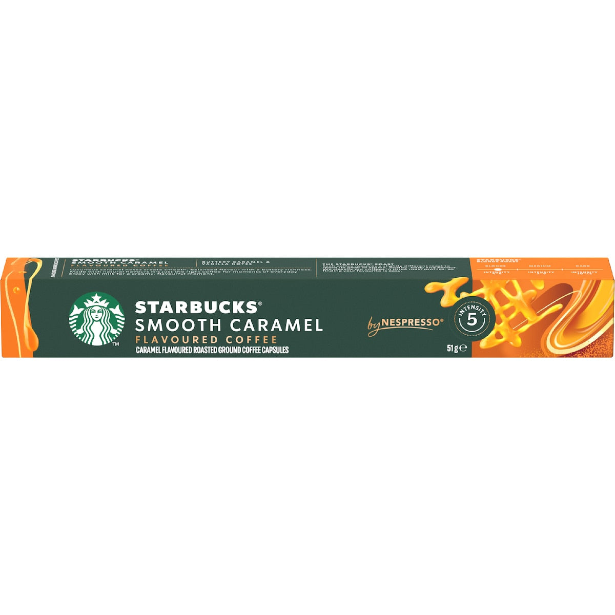Starbucks By Nespresso Smooth Caramel Flavoured Coffee Pods 10 Pack