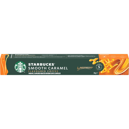 Starbucks By Nespresso Smooth Caramel Flavoured Coffee Pods 10 Pack