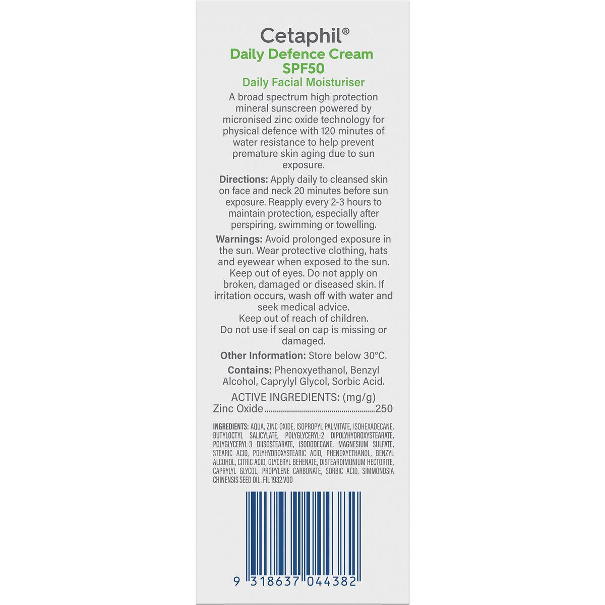 Cetaphil Intensive Moisturising Cream For Dry To Very Dry Skin 85g