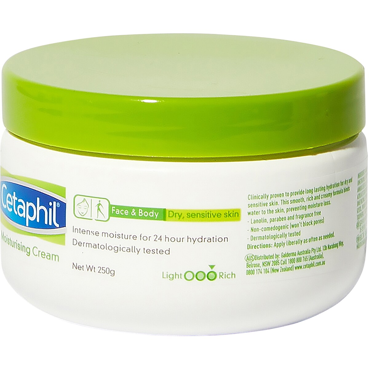 Cetaphil Moisturising Cream Face & Body 250g
