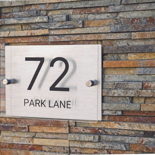 Numero Customisable Address Sign - 200 x 140mm