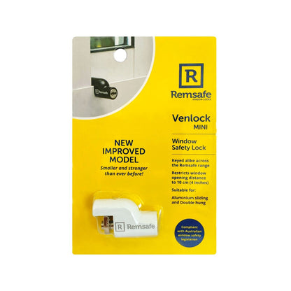 Remsafe White Venlock VL2 Window Restrictor - 15 x 25 x 35mm