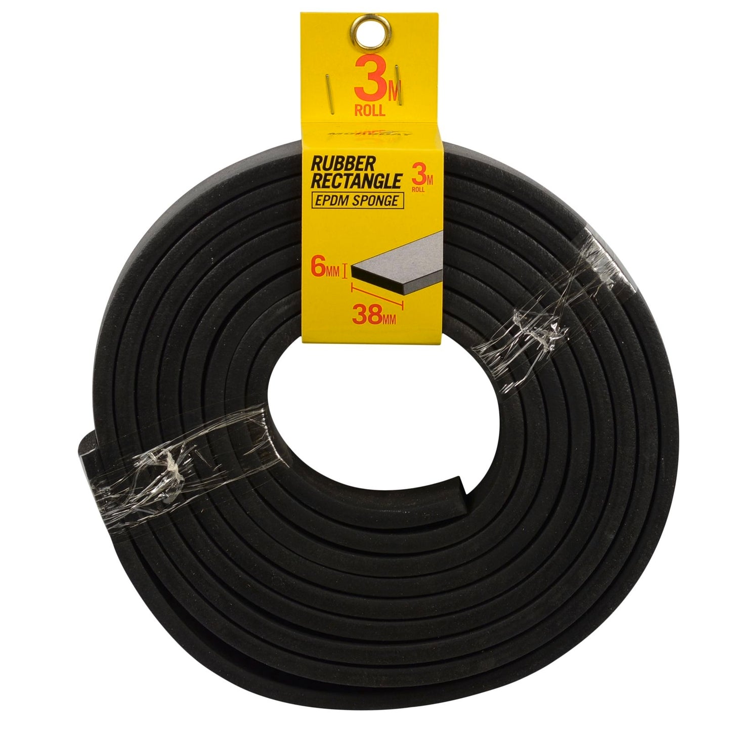 Moroday Rubber Rectangle - 6mm x 38mm x 3m