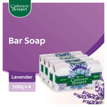 Cashmere Bouquet Bar Soap Lavender 100g X4 Pack