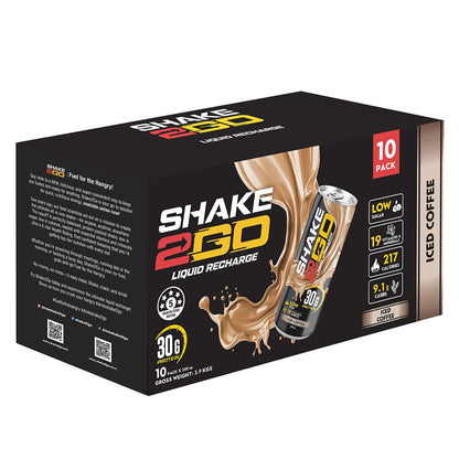 Shake 2 Go Chocolate Protein Drink Convenient 10 x 350mL