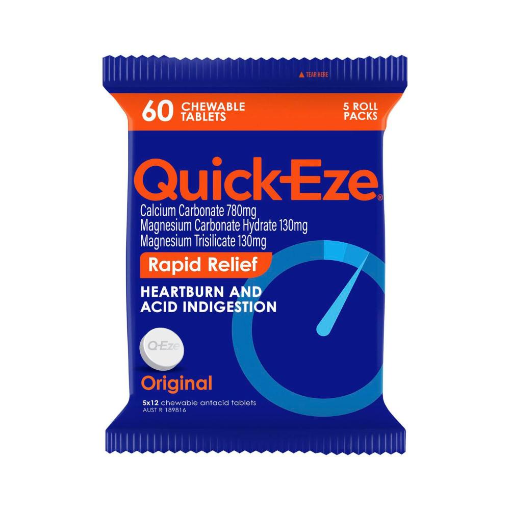 Quick-Eze Antacid Original Tablets - 5 pack