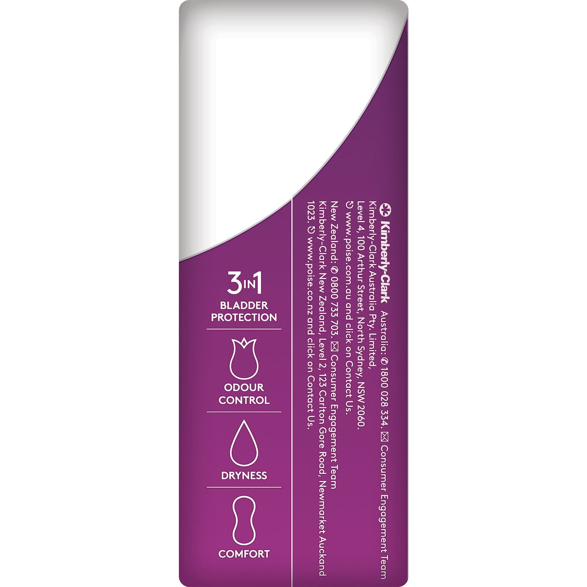 Poise Incontinence Liners Light With Charcoal 22 Pack