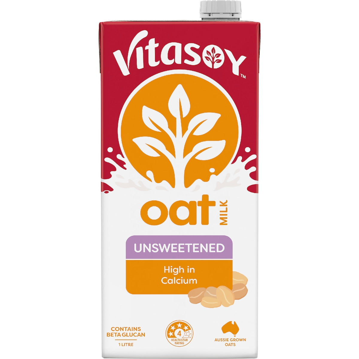 Vitasoy Unsweetened Oat Long Life Milk Uht 1l
