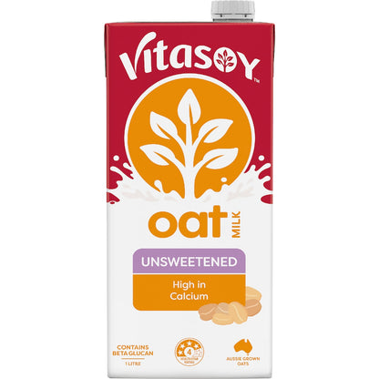 Vitasoy Unsweetened Oat Long Life Milk Uht 1l