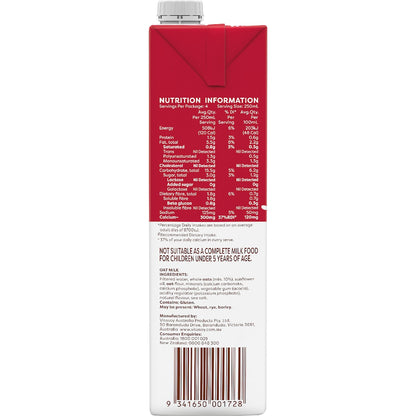 Vitasoy Unsweetened Oat Long Life Milk Uht 1l
