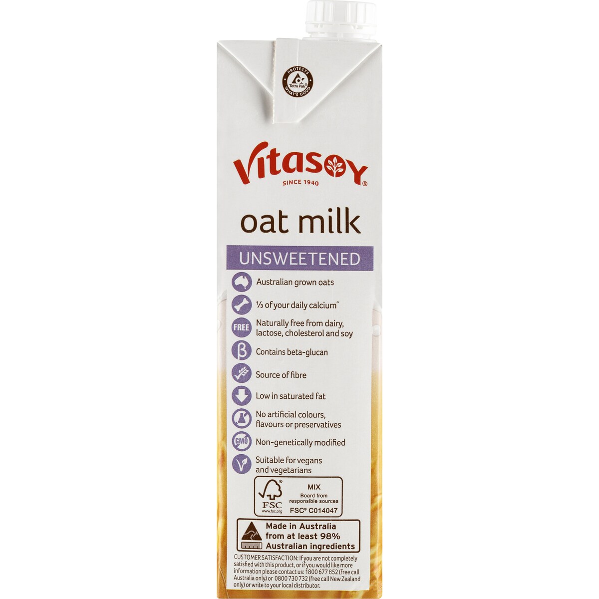 Vitasoy Oat Milk 1l