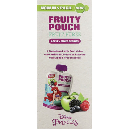 Snacktacular Fruit Pouch Apple & Mixed Berries Puree 90g x 5 pack