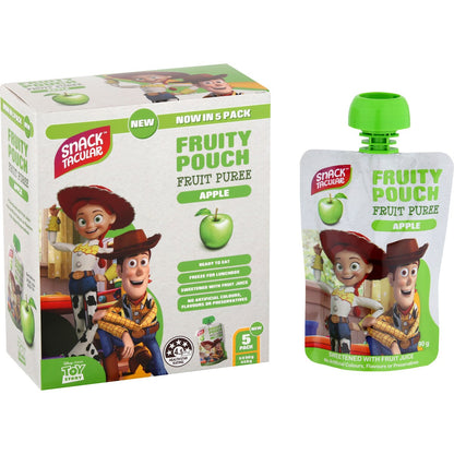 Snacktacular Fruity Pouch Puree Apple 90g x 5 pack