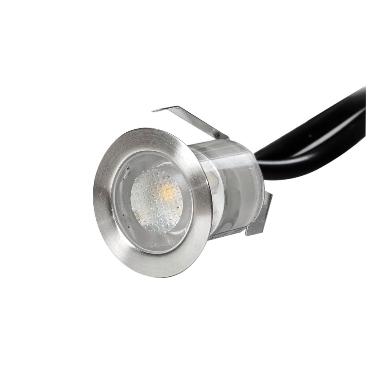 Holman 30mm Warm White Deck Light 6 Pack Stainless Steel Waterproof