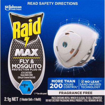 Raid Max Fly & Mosquito Protection Electric Plug-in Each