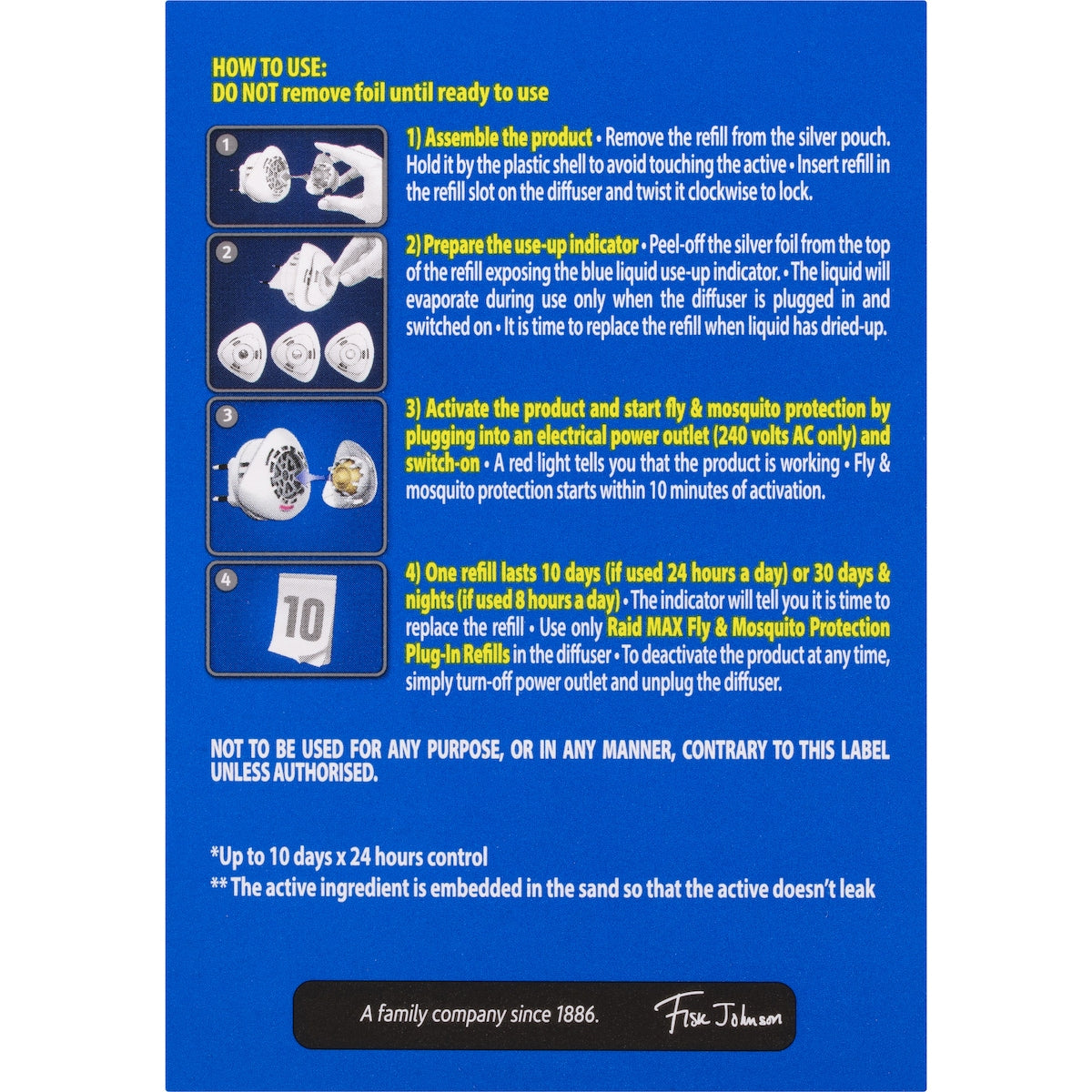 Raid Max Fly & Mosquito Protection Electric Plug-in Each