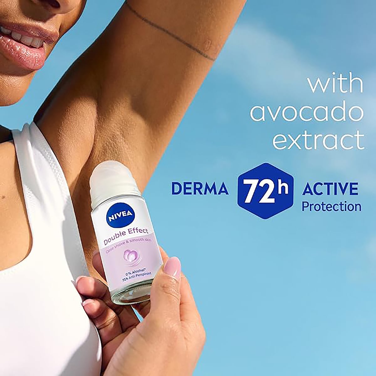Nivea Double Effect Roll On Deodorant 50ml