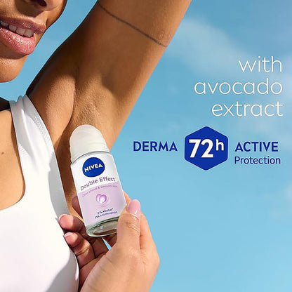 Nivea Double Effect Roll On Deodorant 50ml