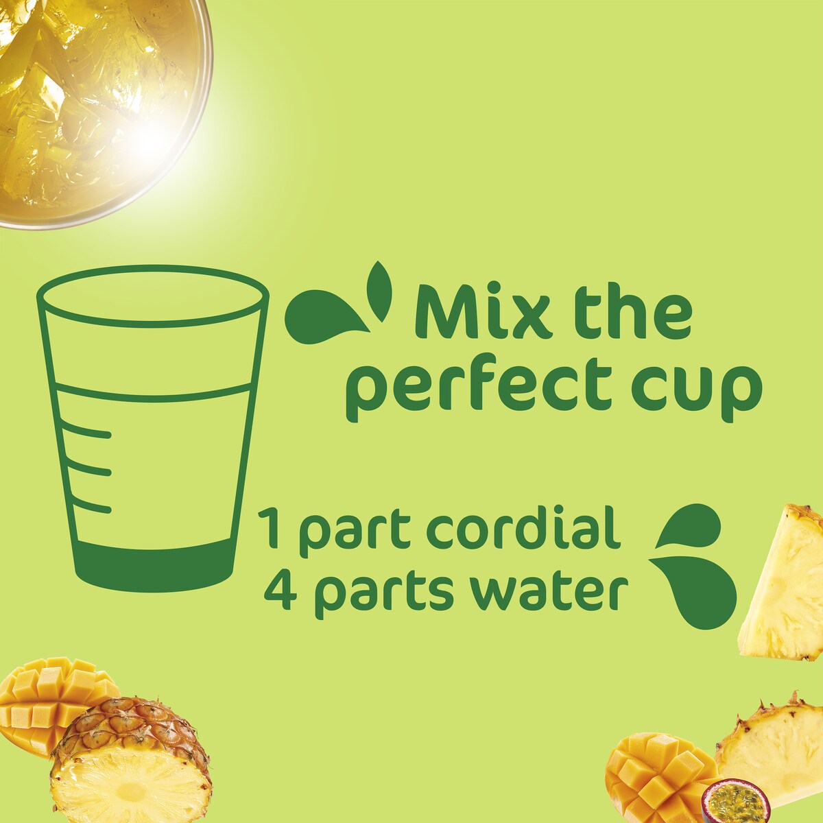 Golden Circle Cordials Pine Mango Passion Cordial 2l