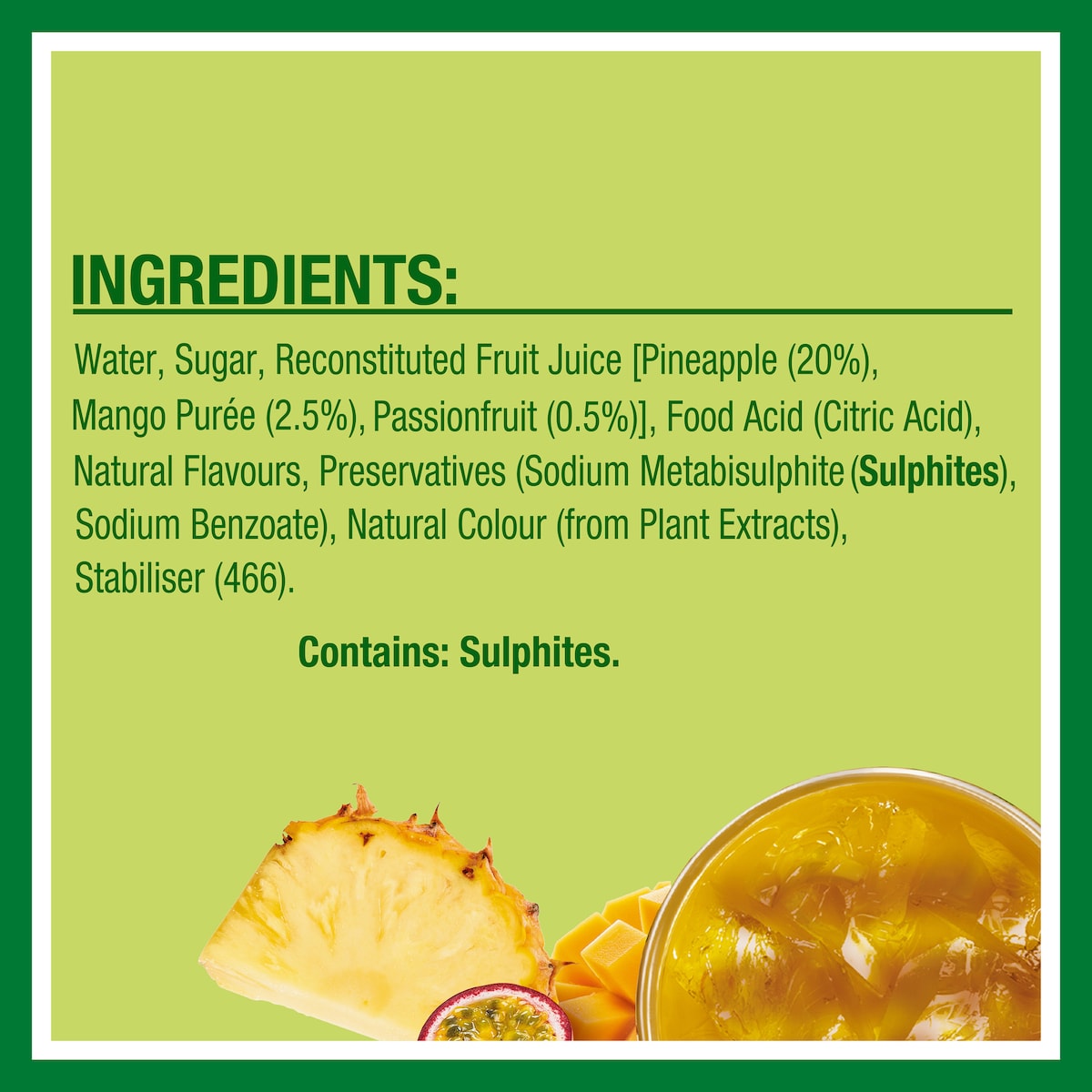 Golden Circle Cordials Pine Mango Passion Cordial 2l